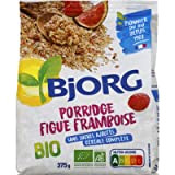 Bjorg Porridge Figues Framboises Bio - Céréale complète pour le petit-déjeuner - 375 g