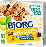 BJORG Sans Gluten Petit Sablé Choco Coco – Biscuits Bio Sans Gluten et Sans Huile de Palme – À la ...