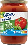 BJORG Sauce Tomate/Basilic BIO 190 g - pack de 6