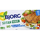 BJORG - Seitan Bio Veggie - Riche en protéines - Pauvre en Matières grasses - 170 g (2 x 85 g)
