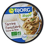 BJORG - Terrine Forestière Bio Recette Veggie 125 g - Terrine Végétarien Sans Huile de Palme - 1 Boîte