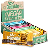 BodyMe Barre Proteine Vegan Bio | Boîte Mixte | 12 x 60g Barres Protéinées Bioloqique | Sans Gluten | 16g ...