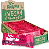 BodyMe Barre Proteine Vegan Bio | Cru Betterave Baie | 12 x 60g Barres Protéinées Bioloqique | Sans Gluten | ...