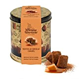 Boîte de Truffes au Chocolat noir aux éclats de caramel au beurre salé 200g - La Belgique Gourmande