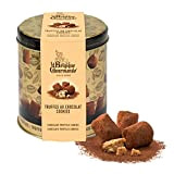 Boîte de Truffes au Chocolat noir et aux brisures de cookies 200g - La Belgique Gourmande