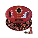 Boîte ovale 25 chocolats coeur de café