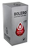 Bolero Drink Fraise - 12 x 9 g - Suffisant pour 1,5 l - 2,5 l boisson sans sucre et ...