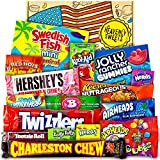 Bonbon Americain - Boite de Bonbons et Chocolat - Assortiment Américain de Friandises - Panier Cadeau - Anniversaire, Noël, Calendrier ...