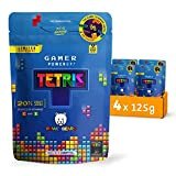 Bonbons gélifiés Powerbeärs aux formes Tetris pour gamer - Bonbon gélifié contenant 20 % jus de fruit, des vitamines, 8 ...