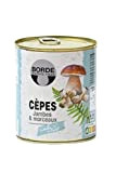 Borde Cèpes Jambes et Morceaux en Conserve Boîte 4/4 - Poids net total 800g/Poids net égoutté 455g - Lot de ...