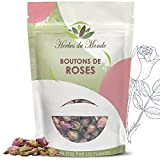 Boutons de Rose Séchés Infusion Détente - Beaux Pétales au Parfum naturel enivrant - Infusion Détox et Anti-Stress - 60 ...