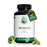 Broccoli (180 capsules de 550 mg) - Production allemande - 13% de sulforaphane (71mg) - 100% végétalien et sans additifs ...