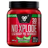 BSN N.O.-Xplode Pre Workout en Poudre, Boisson Énergisante avec Caféine, Vitamine C et Zinc, Green Burst, 30 Portions, 390 g, ...