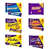 Cadbury Crunchie Chocolates Appreciation Gift Bundle | Boost Bar 4 x 40g | Milk Caramel 4 x 37g | Flake ...