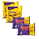 Cadbury sélection de chocolat | 8 x Cadbury Flake et 8 x Cadbury Wispa | 16 barres de chocolat