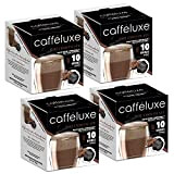 cafféluxe Chocolat chaud en portions individuelles Premium Pods - Dolce Gusto Compatible Pods (40 Pods, 40 Portions)