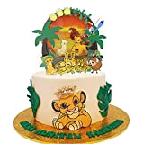 Cake Topper pour Enfants Pour anniversaire d'enfants fête prénatale -Décoration de gâteau à thème Roi Lion Gâteau Topper Jungle Gâteau ...