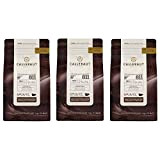 Callebaut 54,5% pépites de Chocolat Noir (callets) Lot de 3 x 1kg