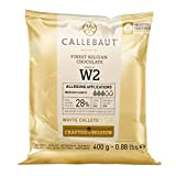 Callebaut N°W2 Finest 28% Chocolat blanc belge (callets), 400 g