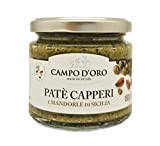 CAMPO D'ORO | Sauce aux câpres aux amandes siciliennes 180 GR | Spécialités siciliennes pour les recettes,sauce pate à l'emploi ...