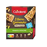 CANDEREL - Canderel Barres Gourmandes Peanuts & Pistaches – Riches en Fibres et Protéines, Sans Gluten et Sans Sucre Ajouté ...