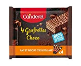 CANDEREL - Canderel Gaufrettes Choco – 86% de Sucre en Moins| 4 X 30g