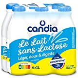 Candia Doux & Léger Lait Sans Lactose, 6 x 1L