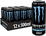 Canette Monster Energy Absolutely Zero, Boisson Énergisante Sans Sucre, Energy Drink, avec Taurine et Caféine, Pack de 12, 12 x ...