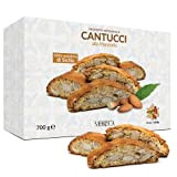 Cantucci aux amandes, 700 gr dans un emballage élégant | Biscuits artisanaux avec des ingrédients sélectionnés | Moreca, cantuccini artisanaux, ...