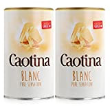 Caotina blanc, Cocoa Powder with White Swiss Chocolate, Hot Chocolate, 2 Pack, 2 x 500g by Caotina