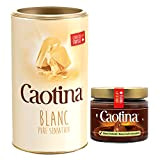 Caotina Blanc Pure Sensation White Drinking Chocolate Powder (1x 500g) et Caotina Original Chocolate Cream Spread (1x300g), qualité suisse, durable ...