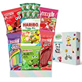 Carian's Végétaliens Gummy Candy Coffret cadeau–Assortiment de bonbons emballés individuellement, comprenant un mélange de fruits et de cola aromatisé Bonbons ...