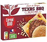 Céréal Bio Cœur de Burger Texas BBQ, Soja, Blé & Epices - Végan et Bio - Simple et Rapide à ...