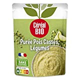 Céréal Bio Purée Pois Cassés, Légumes - Sachet Micro-ondable, Rapide à Réchauffer - Végan et Bio - 250g - 200629