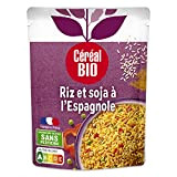 Céréal Bio Riz & Soja à l'Espagnole - Sachet Micro-ondable, Rapide à Réchauffer - Végan et Bio - 220g - ...