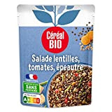Céréal Bio Salade Lentilles, Tomates & Epeautre - Salade Froide Rapide et Pratique à Emporter - Végan et Bio - ...