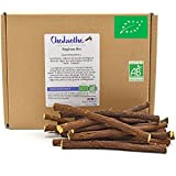 Chabiothé - Bâtons de racine de Réglisse Bio 1 kg (environ 150 bâtons) - boite recyclable