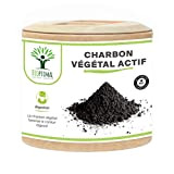 Charbon Végétal Actif - Bioptimal - Complément Alimentaire - Ventre Plat Digestion Anti-Ballonnement Gaz - 150 mg de Poudre Active ...
