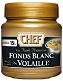 CHEF Fonds Blanc de Volaille Premium en pâte Fonds - Aides Culinaires, Sauces - Pot de 630g