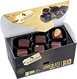 CHEVALIERS D'ARGOUGES Maîtres Chocolatiers Français - Assortiment de chocolats noir 72% Bio/Équitable - Ballotin Dégustation 180g