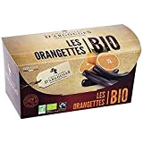CHEVALIERS D'ARGOUGES Maîtres Chocolatiers Français - Orangettes enrobées chocolat noir 72% Bio/Équitable - Ballotin dégustation 180g