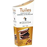 CHEVALIERS D'ARGOUGES Maîtres Chocolatiers Français - Tuiles chocolat lait éclats de caramel beurre salé - Étui Dégustation 130g