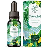 Chlorophylle liquide à boire, sur base d'herbes de blé, luzerne et chlorella, sans goût, sans iode, sans additifs - jusqu'à ...