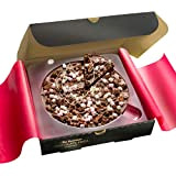 Chocolat au lait belge gourmet 17,8 cm Pizza Route rocheuse, guimauve, brownie, biscuit, raisin, cadeau de Pâques d'anniversaire dans une ...