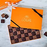 CHOCOLATS LOUIS ⭐ Coffret de 40 Pralinés au Chocolat Noir et Lait | 340g | Fabrication Française Artisanale de Qualité ...