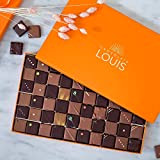 CHOCOLATS LOUIS ⭐ Coffret de 60 Ganaches et Pralinés au Chocolat Noir et Lait | 510g | Fabrication Française Artisanale ...