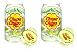 Chupa Chup S Lot de 02 canettes de boisson aromatisée étincelante 345 ml (crème melon)