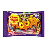 Chupa Chups- Creepy Mix -Assortiment de 40 bonbons emballés individuellement : Sucettes Chupa Chups classiques et XXL, pâtes à mâcher ...