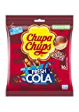Chupa Chups - Sachet de 16 Sucettes Bonbons Fresh Cola 192g