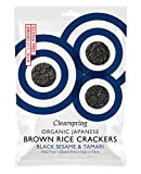 Clearspring - Organic Japanese Brown Rice Crackers - Black Sesame - 40g